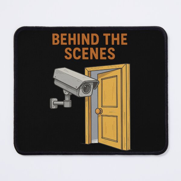 Item preview, Behind The Scenes Security Camera Cartoon Joke designed and sold by Virelo.