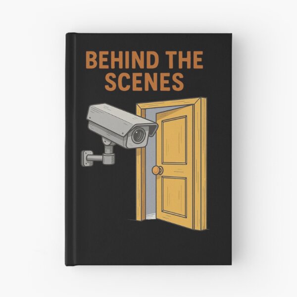Item preview, Behind The Scenes Security Camera Cartoon Joke designed and sold by Virelo.