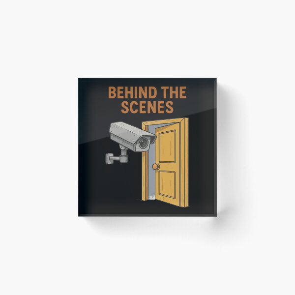 Item preview, Behind The Scenes Security Camera Cartoon Joke designed and sold by Virelo.