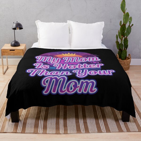 Item preview, My Mom Is Hotter Than Your Mom - Retro Synthwave Sunset designed and sold by Evaevonechi.