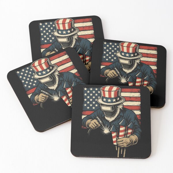 Item preview, Welding Uncle Sam Patriotic 4th of July Design designed and sold by Virelo.