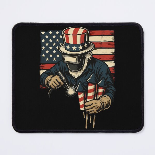 Item preview, Welding Uncle Sam Patriotic 4th of July Design designed and sold by Virelo.