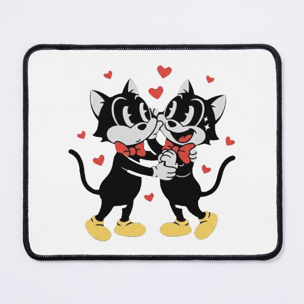 Item preview, Vintage Style Cartoon Cats Sharing A Proper Cuddle designed and sold by Created by Camilla.
