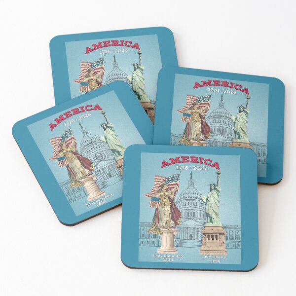 Item preview, Vintage Patriotic Art Lady Columbia - Lady LIberty 1776 - 2026 designed and sold by MugsAndDuds.