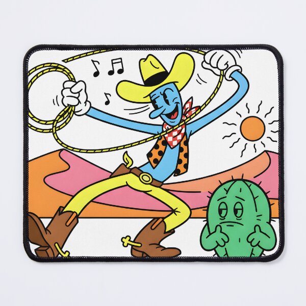 Item preview, Retro Rubber Hose Cowboy & Grumpy Cactus designed and sold by dreephic22.