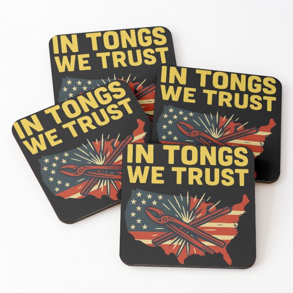 Item preview, In Tongs We Trust Patriotic USA Blacksmith Graphic designed and sold by Virelo.