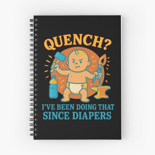 Item preview, Funny Baby Blacksmith Meme Quench Joke Metalworking Design designed and sold by Virelo.
