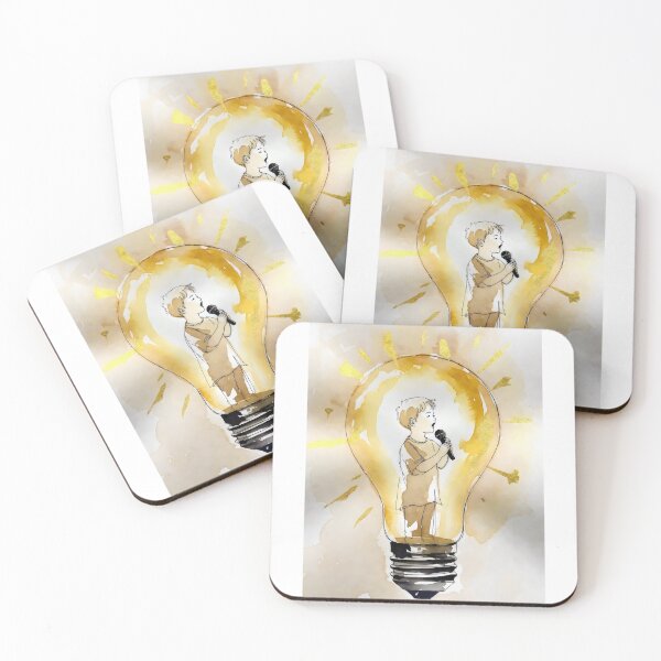 Item preview, Let Your Light Shine Boy Singing Lightbulb Christian Art designed and sold by stylishdzign.