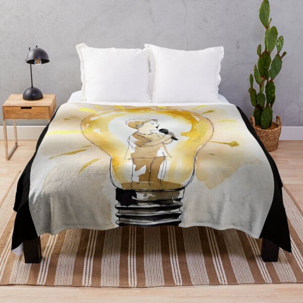 Item preview, Let Your Light Shine Boy Singing Lightbulb Christian Art designed and sold by stylishdzign.