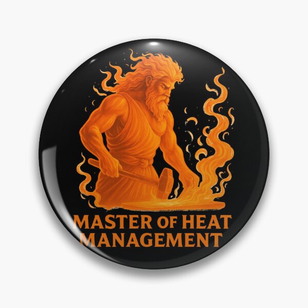 Item preview, Master Of Heat Management Funny Gifts For Blacksmith designed and sold by Virelo.