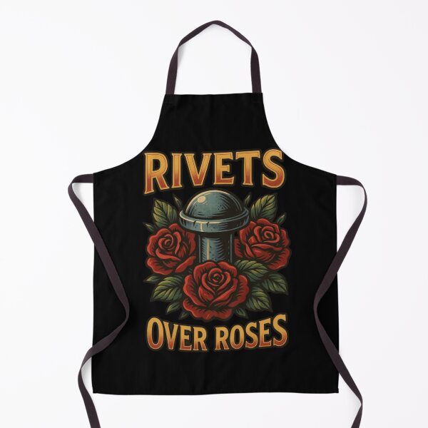 Item preview, Rivets Over Roses Vintage Metalworking Badge For Dad designed and sold by Virelo.