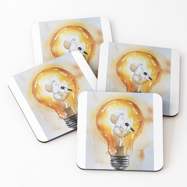 Item preview, Let Your Light Shine Boy Singing Lightbulb Christian Art designed and sold by stylishdzign.