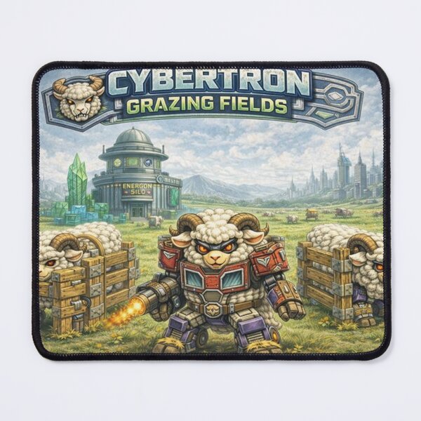 Item preview, MechaSheep: Cyberton Grazing Fields (More Than Meets the Ewe) designed and sold by Thpoar.