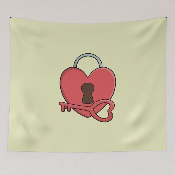 Item preview, Key to My Heart Lock and Key Valentines designed and sold by shopdiego.