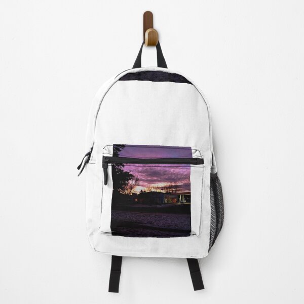 Item preview, Winter Sunset At a Gas Station designed and sold by Artful Alice.