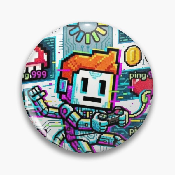 Item preview, Ping 999 | Funny Glitch Gamer Retro Pixel Art designed and sold by TeemadsOfficial.