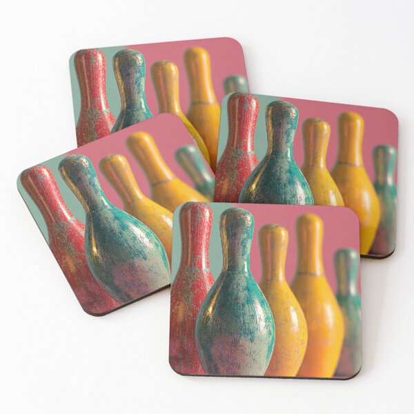 Item preview, Colorful Vintage Bowling Pins  designed and sold by Swedeprep.