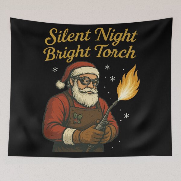 Item preview, Silent Night Bright Torch Metalsmith Christmas Design designed and sold by Virelo.