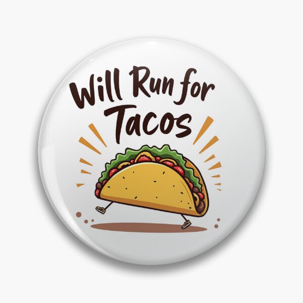 Item preview, Funny Will Run For Tacos Fitness Graphic designed and sold by Posiheal26.