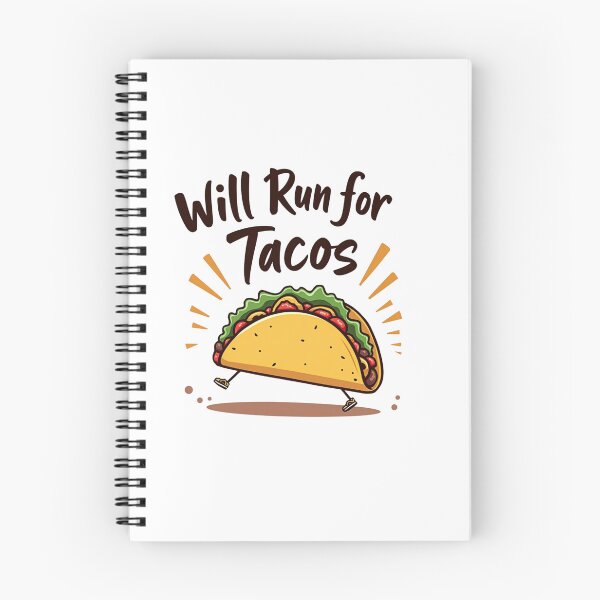 Item preview, Funny Will Run For Tacos Fitness Graphic designed and sold by Posiheal26.