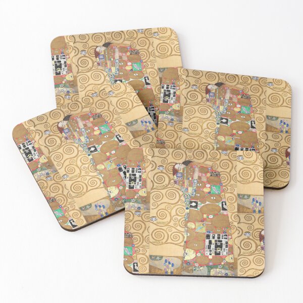 Item preview, Nine Cartoons Fulfillment Lovers by Gustav Klimt: Vienna Secession Art Print designed and sold by artofuniverse.