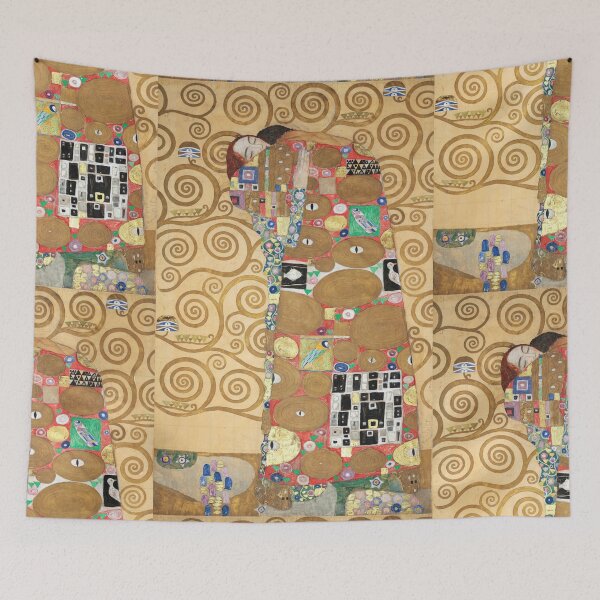 Item preview, Nine Cartoons Fulfillment Lovers by Gustav Klimt: Vienna Secession Art Print designed and sold by artofuniverse.