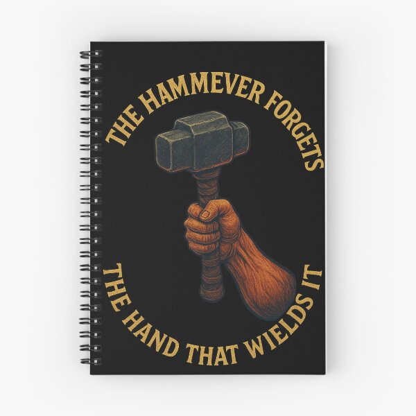 Item preview, Blacksmith Forge Emblem The Hammer Never Forgets designed and sold by Virelo.