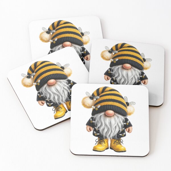 Item preview, Bee-themed Gnome with Yellow Boots designed and sold by jkrphoto.