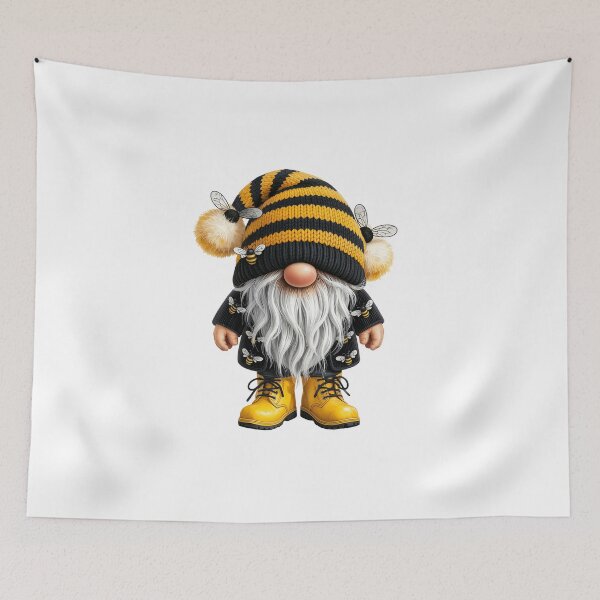 Item preview, Bee-themed Gnome with Yellow Boots designed and sold by jkrphoto.