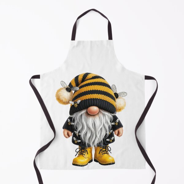 Item preview, Bee-themed Gnome with Yellow Boots designed and sold by jkrphoto.