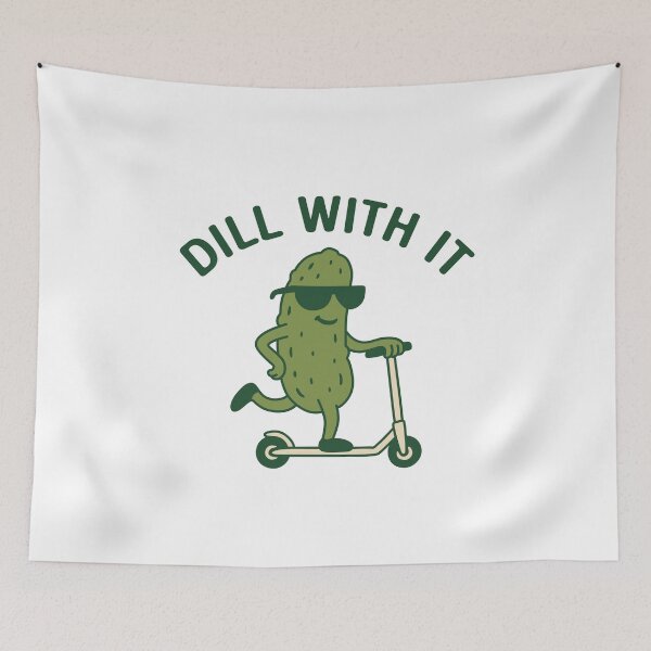 Item preview, Dill with It Pickle Riding Electric Scooter designed and sold by NQArtist.