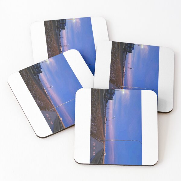 Item preview, Twilight Streetscape with Retro Date Stamp designed and sold by Artful Alice.