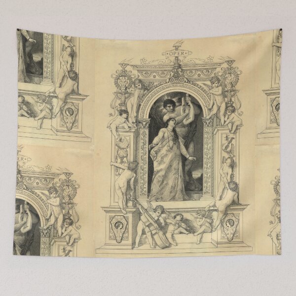 Item preview, Gustav Klimt Poster: Opera: Allegorical Vienna Secession Music Art Print designed and sold by artofuniverse.