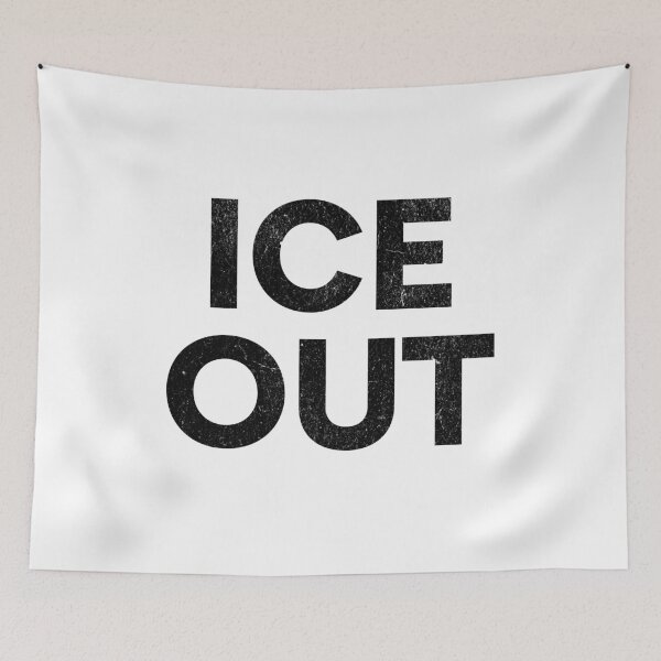 Item preview, ICE OUT Anti-Ice Protest | Aesthetic Grunge Distressed Text designed and sold by RR-Arts.