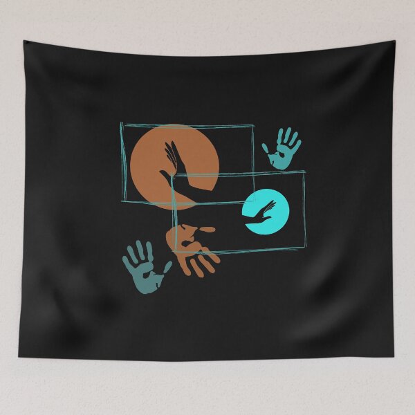 Item preview, Almost Connected – Abstract Family & Relationship Art designed and sold by Aquarius-club.