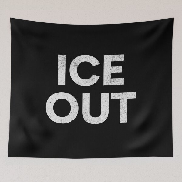 Item preview, ICE OUT Anti-Ice Protest | Aesthetic Grunge Distressed Text designed and sold by RR-Arts.