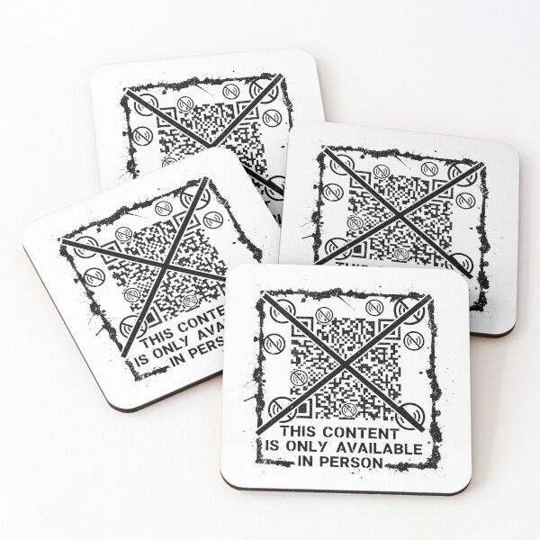 Item preview, Urban Anti-Digital QR Code Street Art designed and sold by SplashTastic.
