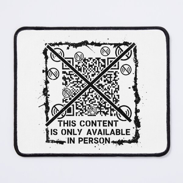 Item preview, Urban Anti-Digital QR Code Street Art designed and sold by SplashTastic.
