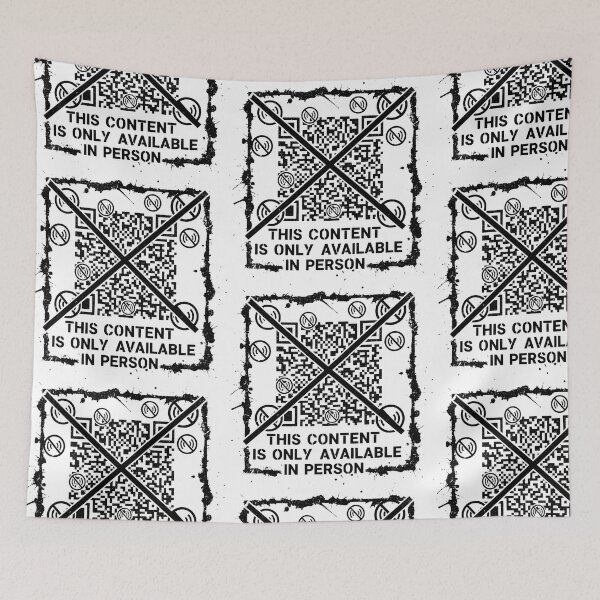 Item preview, Urban Anti-Digital QR Code Street Art designed and sold by SplashTastic.