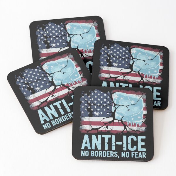 Item preview, Anti-Ice Protest | Frozen US Flag NO Borders No Fear designed and sold by RR-Arts.