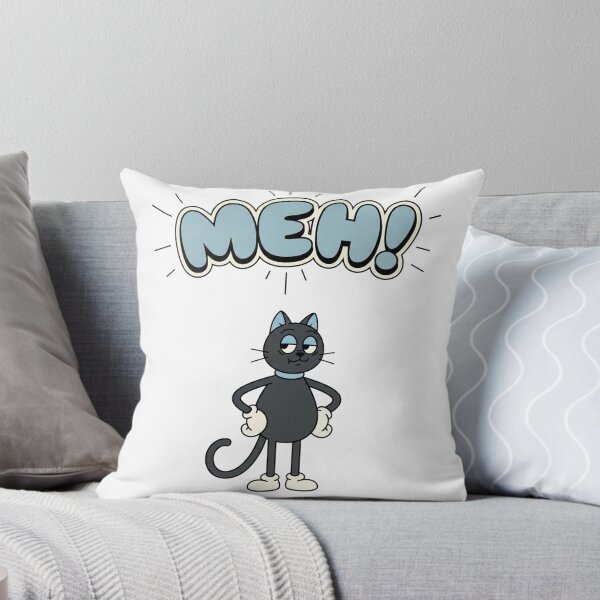 Item preview, Gráfico de gato de dibujos animados diciendo "meh" designed and sold by Created by Camilla.