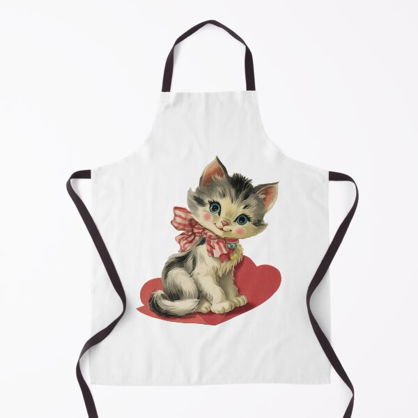 Item preview, Retro Valentines day kitten designed and sold by MendaciousMina.