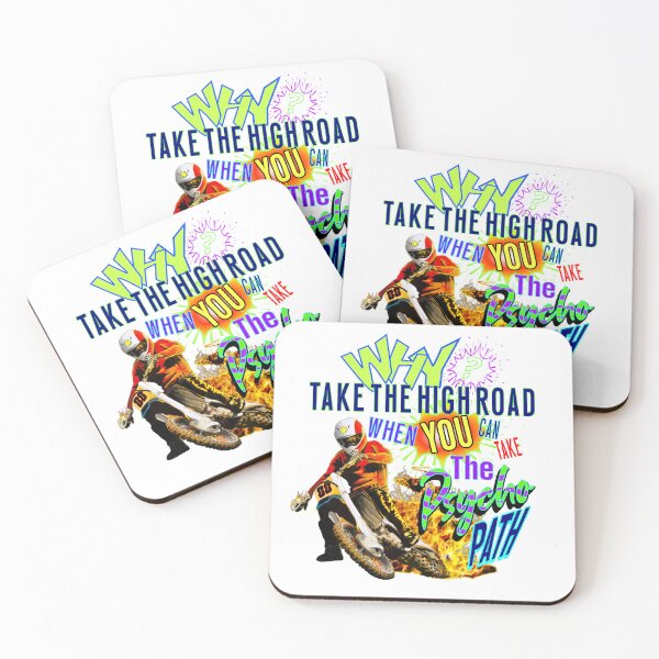 Item preview, Take the High Road When You Can – Take the Psycho Path Dirt Bike Art designed and sold by Color4Nature.