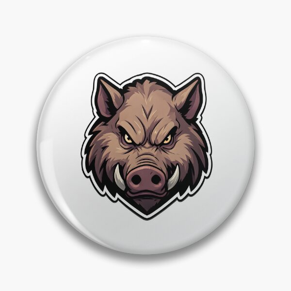 Item preview, Ferocious Wild Boar Mascot – Savage Animal Vector Design designed and sold by Kavya Art.