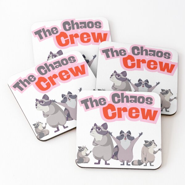 Item preview, The Chaos Crew - Funny Raccoon Squad Cartoon designed and sold by Akarshani  Rumeshika.
