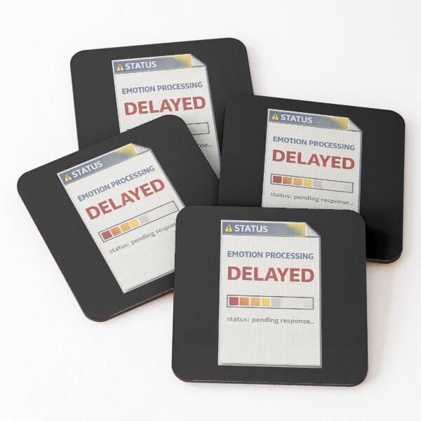Item preview, Emotion Processing Delayed – Retro System Status Humor Design designed and sold by Mad Factory Designs.