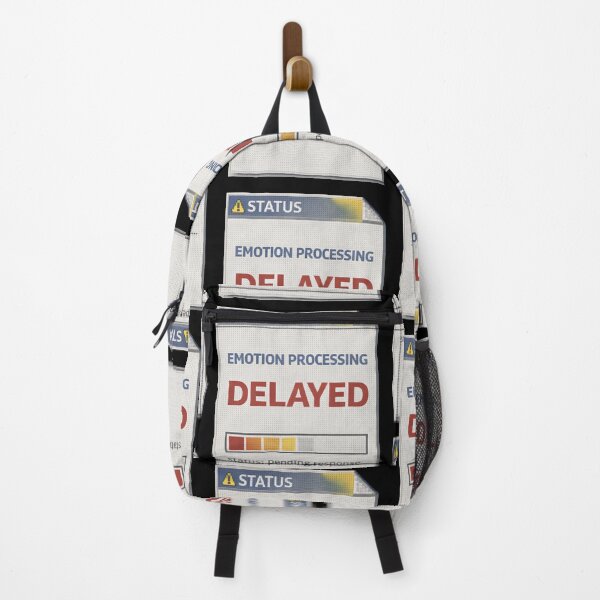 Item preview, Emotion Processing Delayed – Retro System Status Humor Design designed and sold by Mad Factory Designs.