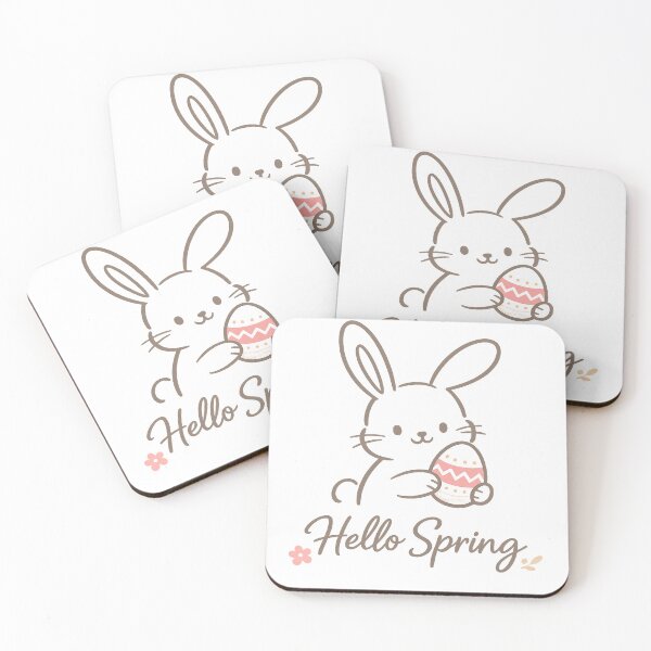 Item preview, Hello Spring Cute Bunny designed and sold by Mix Mood.