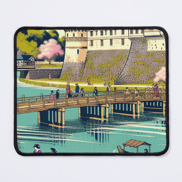 Item preview, Château d'Angers Ukiyo-e Style | France Meets Japan Woodblock Art designed and sold by Vandy Fullam.