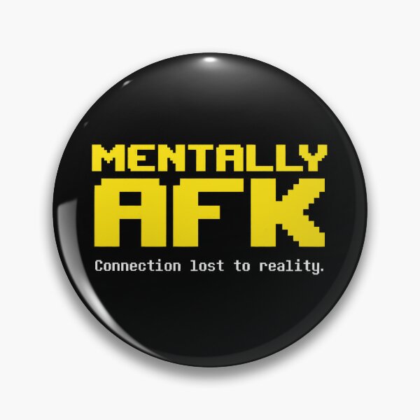 Item preview, Mentally AFK | Funny Retro Gamer Typography 8-Bit Art designed and sold by TeemadsOfficial.